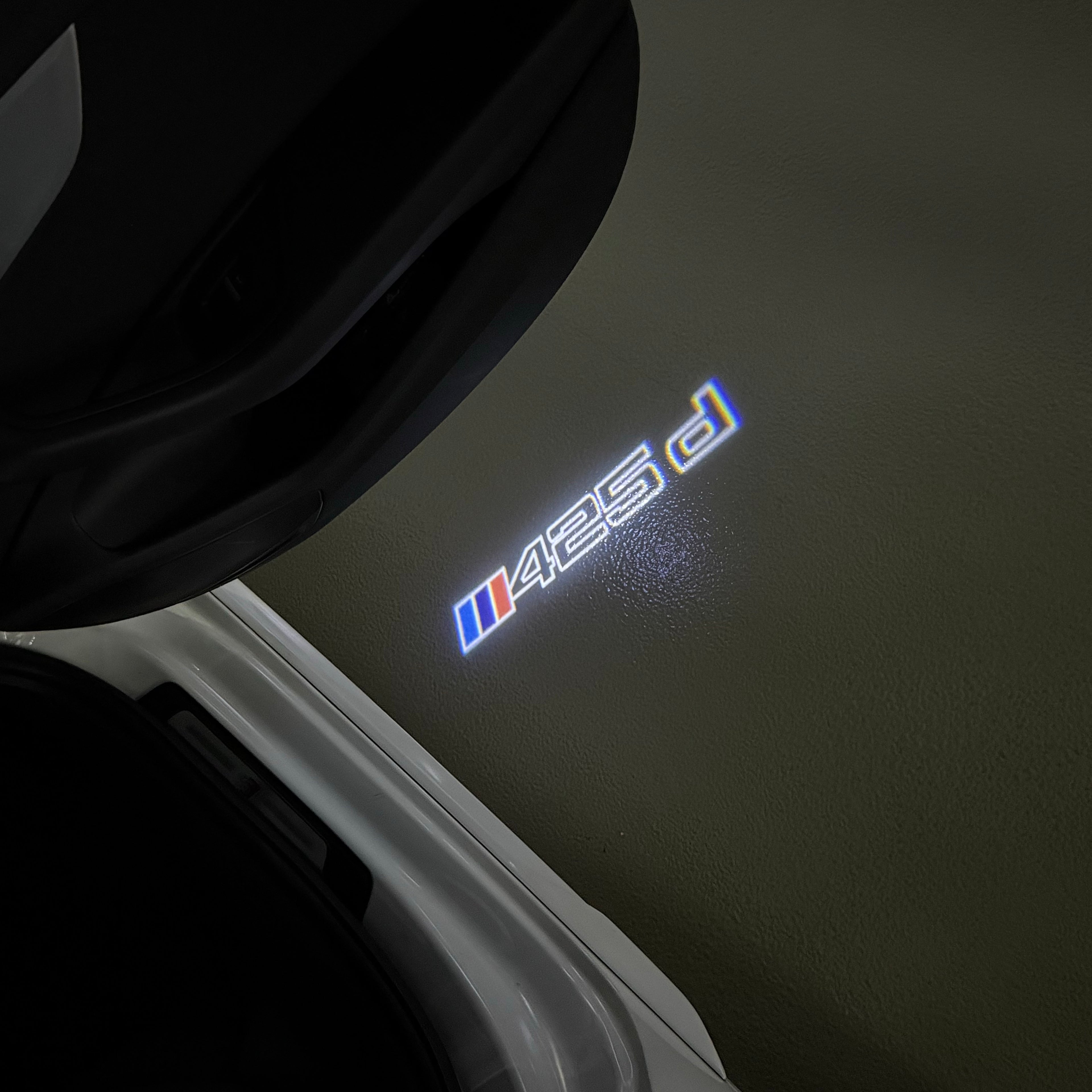 ÉCLAIRAGE DE PROJECTEUR BMW M3 LOGO Nr.24 (quantité 1 = 1 jeux / 2 feux de porte)