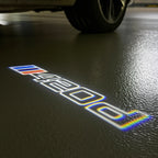 LUCES DE PROYECTOR DEL LOGOTIPO BMW M3 Nr.24 (cantidad 1 = 1 juegos / 2 luces de puerta)