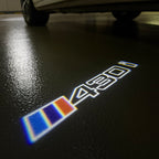 LUCES DE PROYECTOR DEL LOGOTIPO BMW M3 Nr.24 (cantidad 1 = 1 juegos / 2 luces de puerta)
