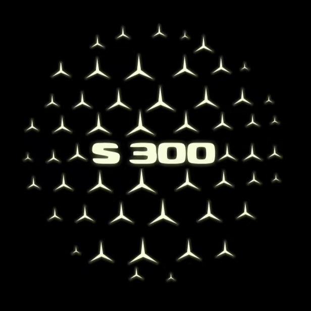 LUCI PROIETTORI LOGO MERCEDES BENZ Nr.03 (quantità 1 = 1 set / 2 luci porta)