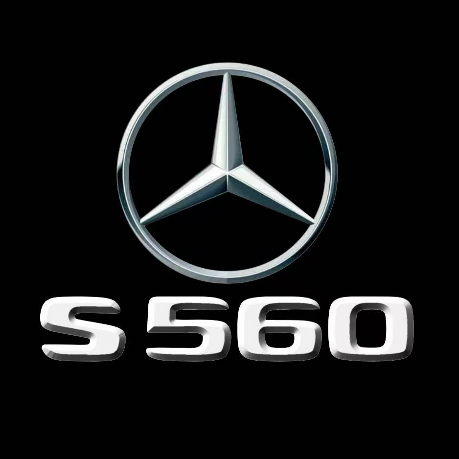 أضواء بروجكتور شعار MERCEDES BENZ رقم 03 (الكمية 1 = 1 مجموعة / 2 أضواء باب)