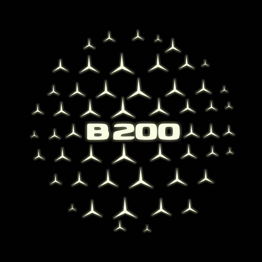 LUCI PROIETTORI LOGO MERCEDES BENZ Nr.03 (quantità 1 = 1 set / 2 luci porta)