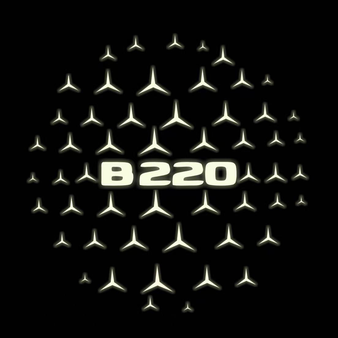 LUCI PROIETTORI LOGO MERCEDES BENZ Nr.03 (quantità 1 = 1 set / 2 luci porta)