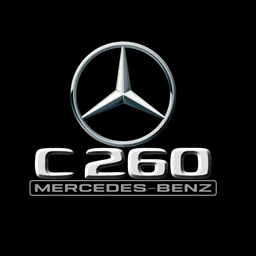 LUCI PROIETTORI LOGO MERCEDES BENZ Nr.03 (quantità 1 = 1 set / 2 luci porta)