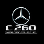 LUCI PROIETTORI LOGO MERCEDES BENZ Nr.03 (quantità 1 = 1 set / 2 luci porta)