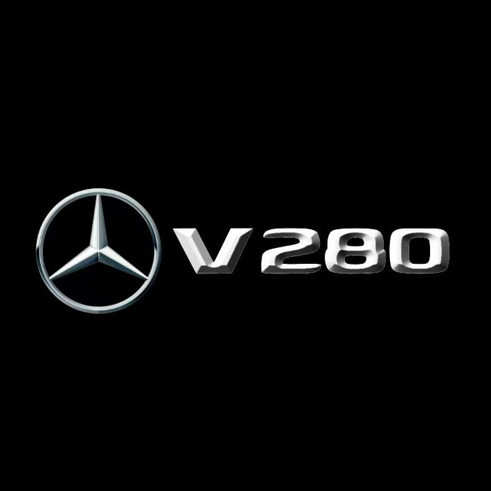 MERCEDES BENZ LOGO PROJECTOT LIGHTS Nr.03 (Menge 1 = 1 Sätze/2 Türleuchten)