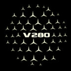 MERCEDES BENZ LOGO PROJECTOT LIGHTS Nr.03 (Menge 1 = 1 Sätze/2 Türleuchten)