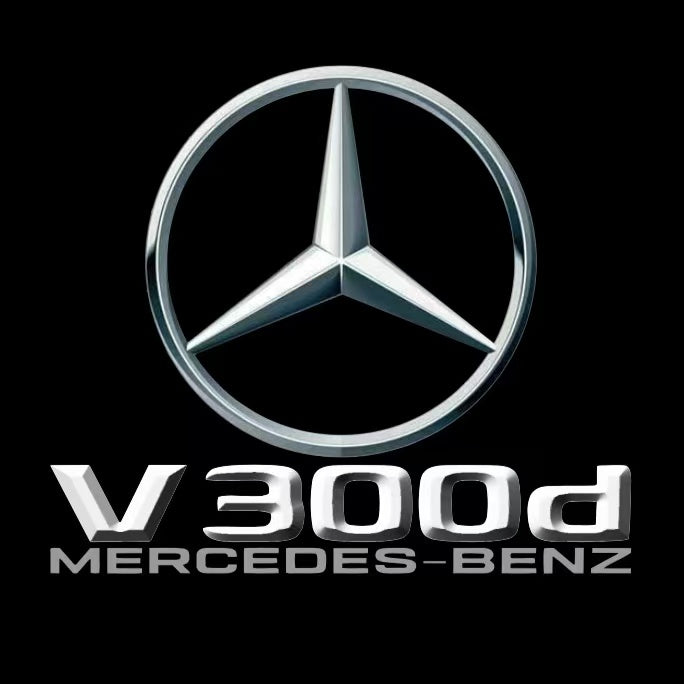 LUCI PROIETTORI LOGO MERCEDES BENZ Nr.03 (quantità 1 = 1 set / 2 luci porta)