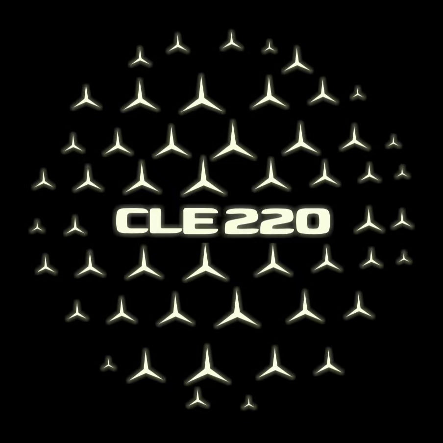 LUCI PROIETTORI LOGO MERCEDES BENZ Nr.03 (quantità 1 = 1 set / 2 luci porta)