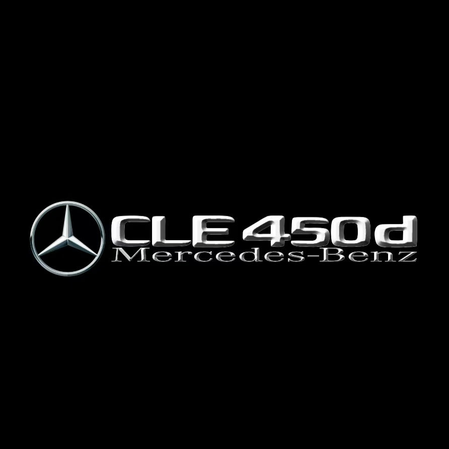 LUCI PROIETTORI LOGO MERCEDES BENZ Nr.03 (quantità 1 = 1 set / 2 luci porta)