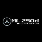 LUCI PROIETTORI LOGO MERCEDES BENZ Nr.03 (quantità 1 = 1 set / 2 luci porta)