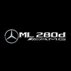LUCI PROIETTORI LOGO MERCEDES BENZ Nr.03 (quantità 1 = 1 set / 2 luci porta)