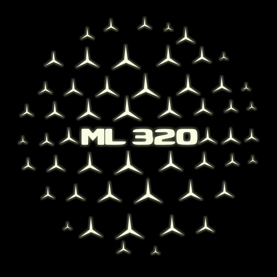 MERCEDES BENZ LOGO PROJECTOT LIGHTS Nr.03 (Menge 1 = 1 Sätze/2 Türleuchten)
