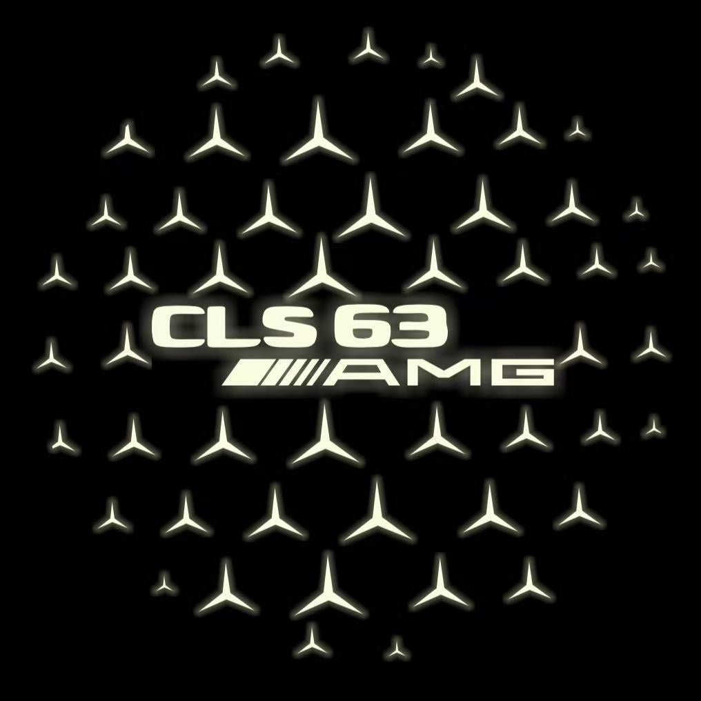 LUCI PROIETTORI LOGO MERCEDES BENZ Nr.03 (quantità 1 = 1 set / 2 luci porta)