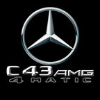 LUCI PROIETTORI LOGO MERCEDES BENZ Nr.03 (quantità 1 = 1 set / 2 luci porta)