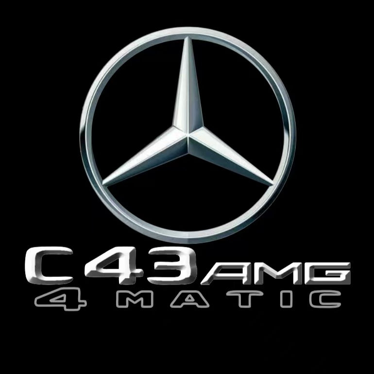 LUCI PROIETTORI LOGO MERCEDES BENZ Nr.03 (quantità 1 = 1 set / 2 luci porta)