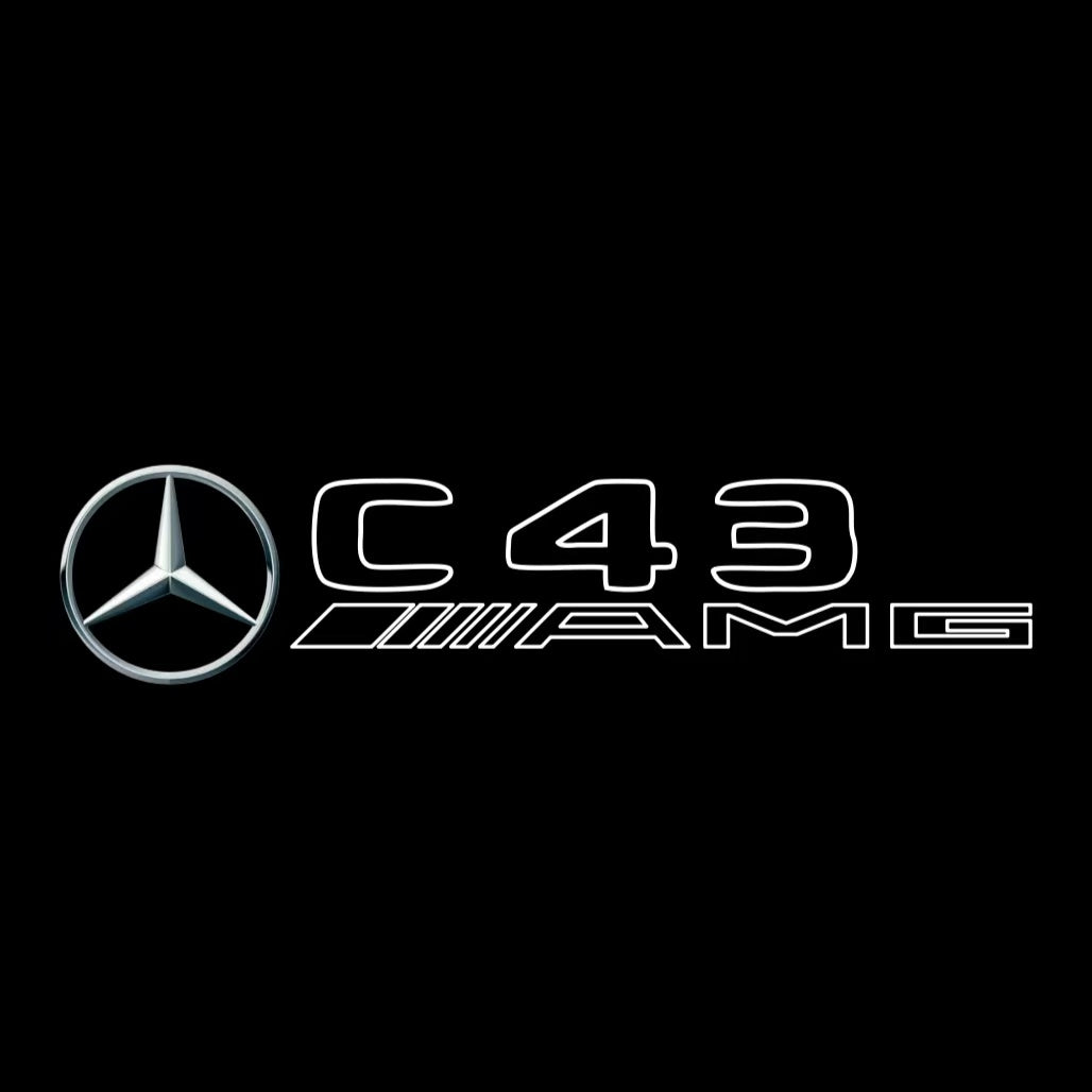 LUCI PROIETTORI LOGO MERCEDES BENZ Nr.03 (quantità 1 = 1 set / 2 luci porta)