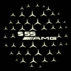 MERCEDES BENZ LOGO PROJECTOT LIGHTS Nr.03 (Menge 1 = 1 Sätze/2 Türleuchten)