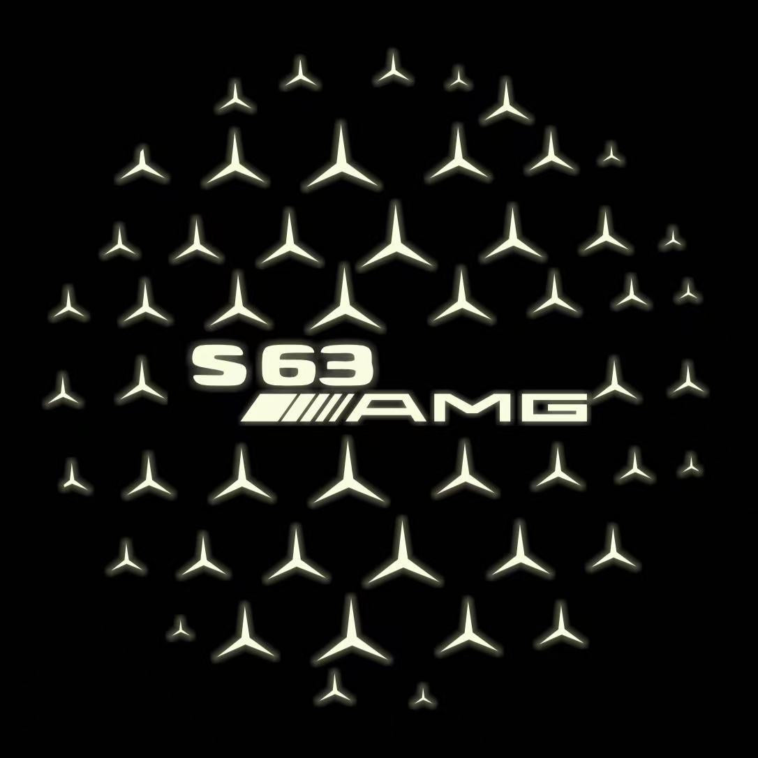 LUCI PROIETTORI LOGO MERCEDES BENZ Nr.03 (quantità 1 = 1 set / 2 luci porta)