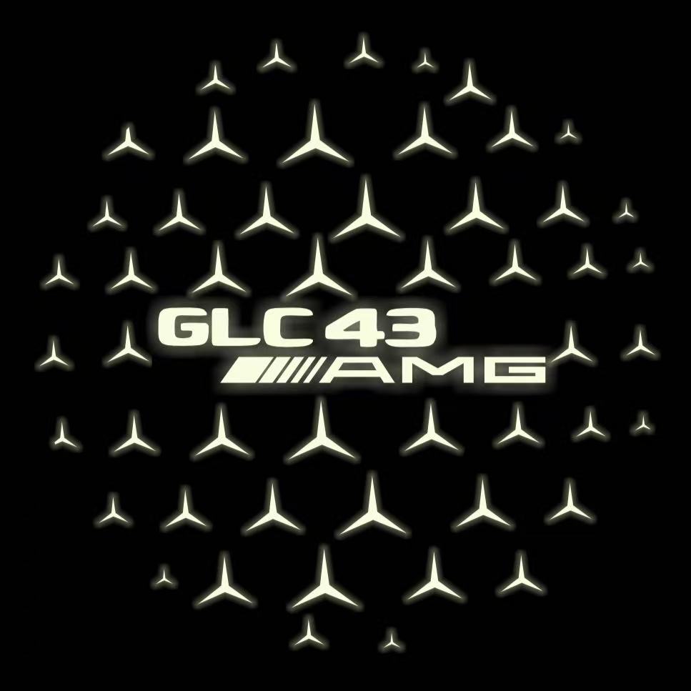 MERCEDES BENZ LOGO PROJECTOT LIGHTS Nr.03 (Menge 1 = 1 Sätze/2 Türleuchten)