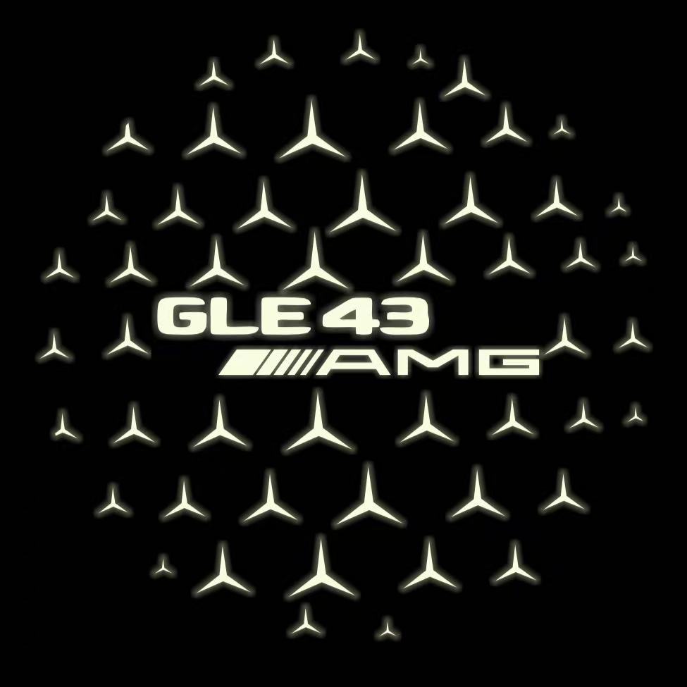 MERCEDES BENZ LOGO PROJECTOT LIGHTS Nr.03 (Menge 1 = 1 Sätze/2 Türleuchten)