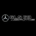 MERCEDES BENZ LOGO PROJECTOT LIGHTS Nr.03 (Menge 1 = 1 Sätze/2 Türleuchten)