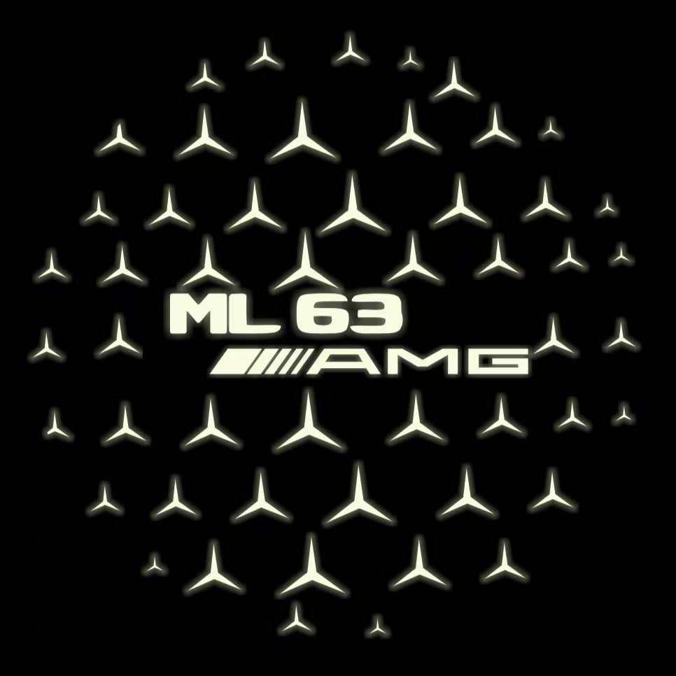 LUCI PROIETTORI LOGO MERCEDES BENZ Nr.03 (quantità 1 = 1 set / 2 luci porta)