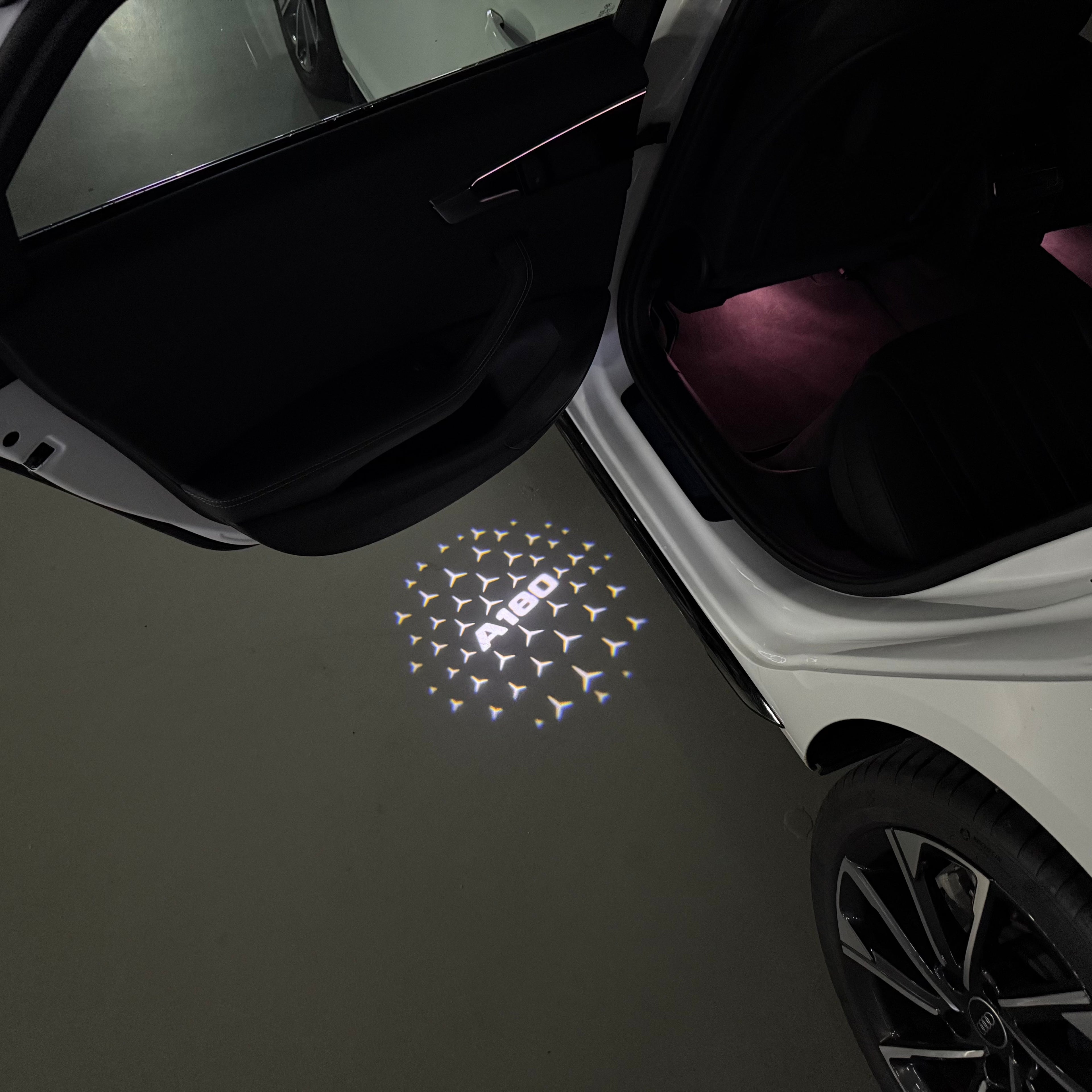 MERCEDES BENZ LOGO PROJECTOT LIGHTS Nr.03 (Menge 1 = 1 Sätze/2 Türleuchten)