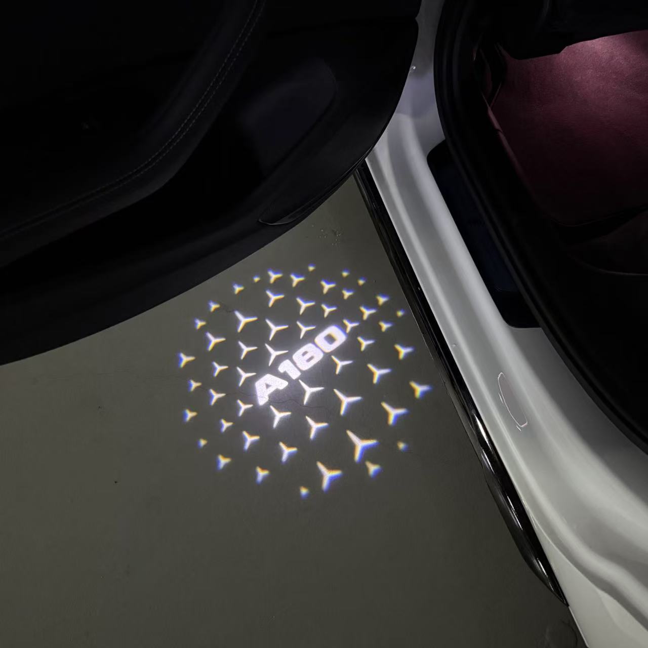MERCEDES BENZ LOGO PROJECTOT LIGHTS Nr.03 (Menge 1 = 1 Sätze/2 Türleuchten)