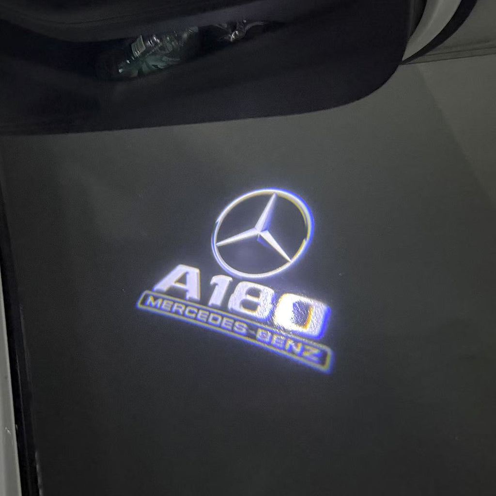 أضواء بروجكتور شعار MERCEDES BENZ رقم 03 (الكمية 1 = 1 مجموعة / 2 أضواء باب)