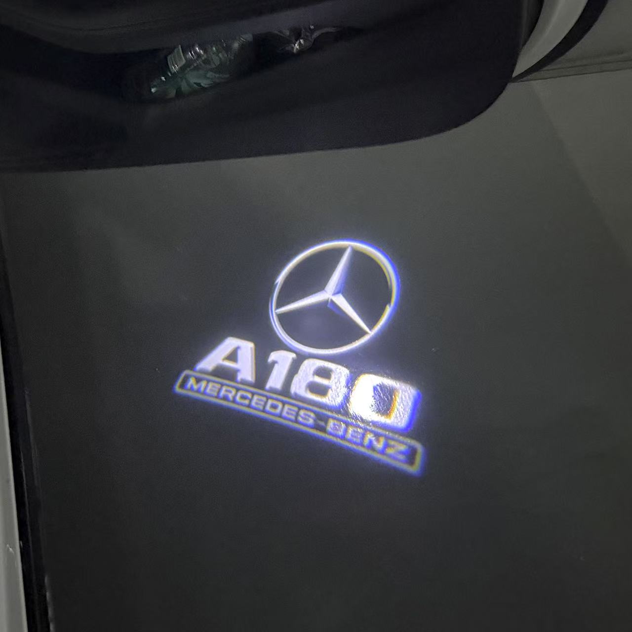 MERCEDES BENZ LOGO PROJECTOT LIGHTS Nr.03 (Menge 1 = 1 Sätze/2 Türleuchten)