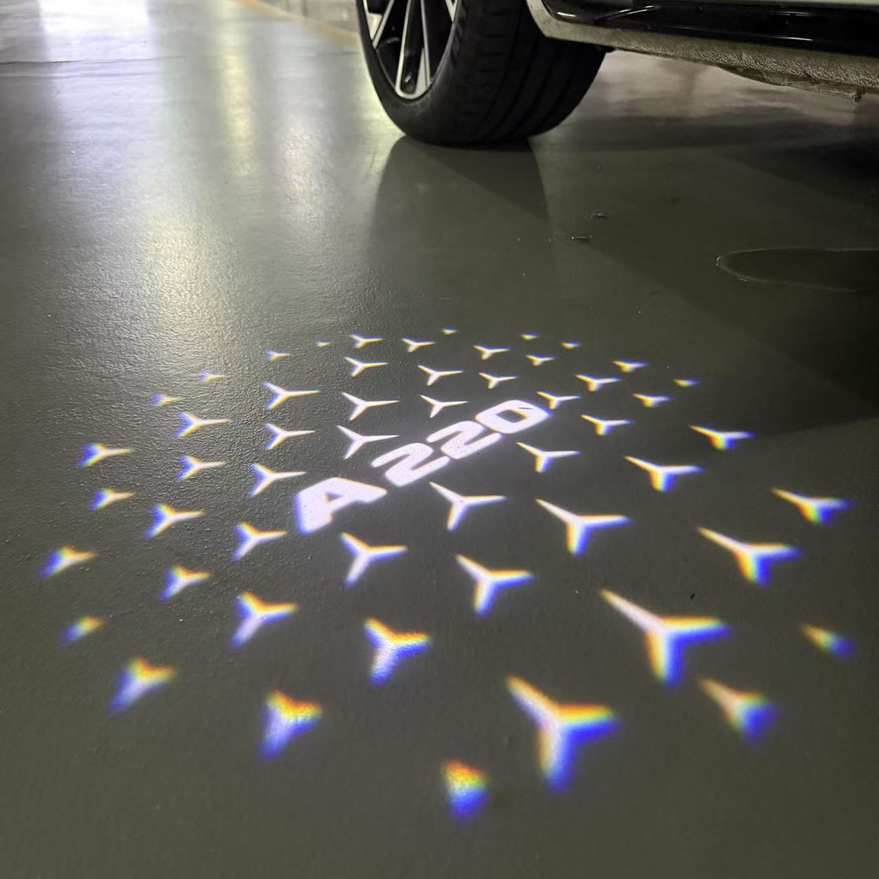 MERCEDES BENZ LOGO PROJECTOT LIGHTS Nr.03 (Menge 1 = 1 Sätze/2 Türleuchten)