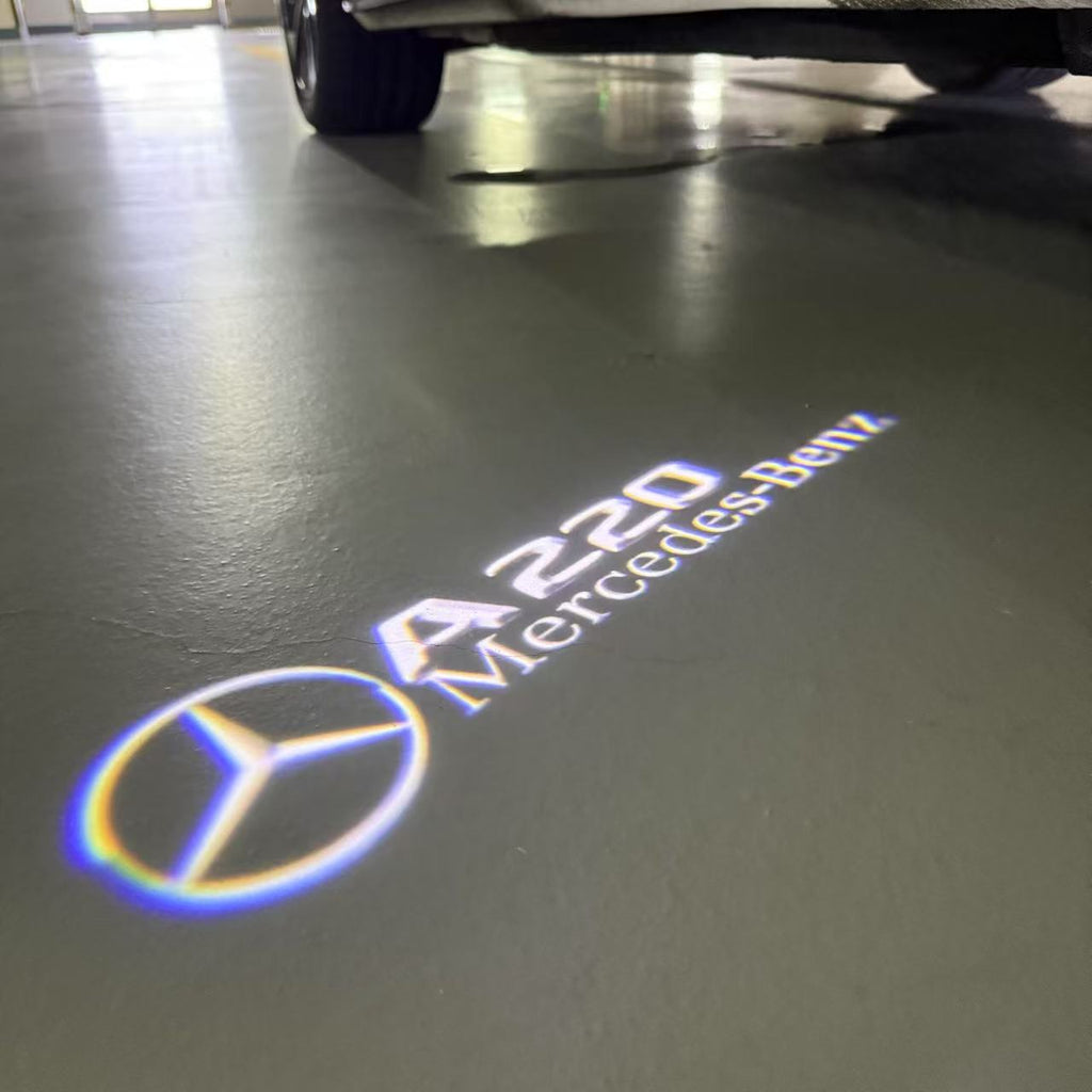 MERCEDES BENZ LOGO PROJECTOT LIGHTS Nr.03 (cantidad 1 = 1 juego/2 luces de puerta)