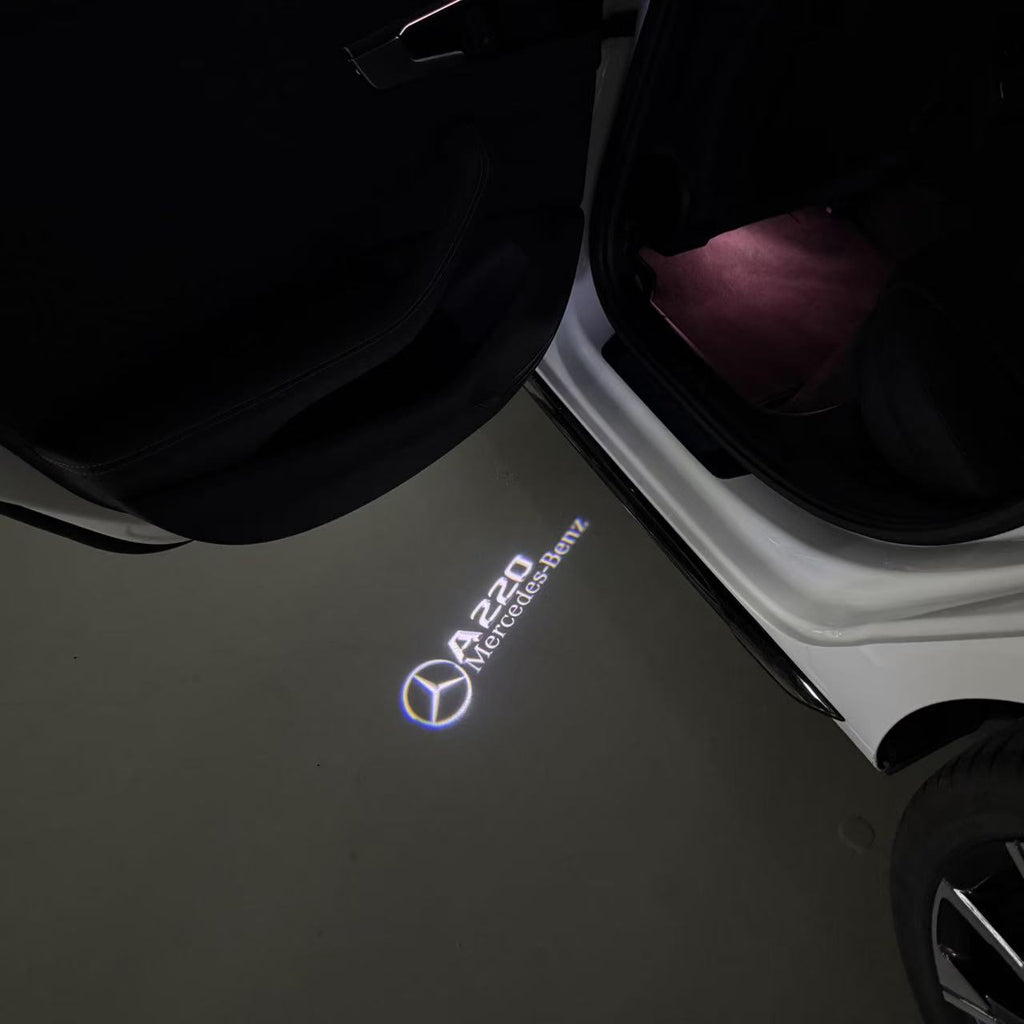 MERCEDES BENZ LOGO PROJECTOT LIGHTS Nr.03 (cantidad 1 = 1 juego/2 luces de puerta)