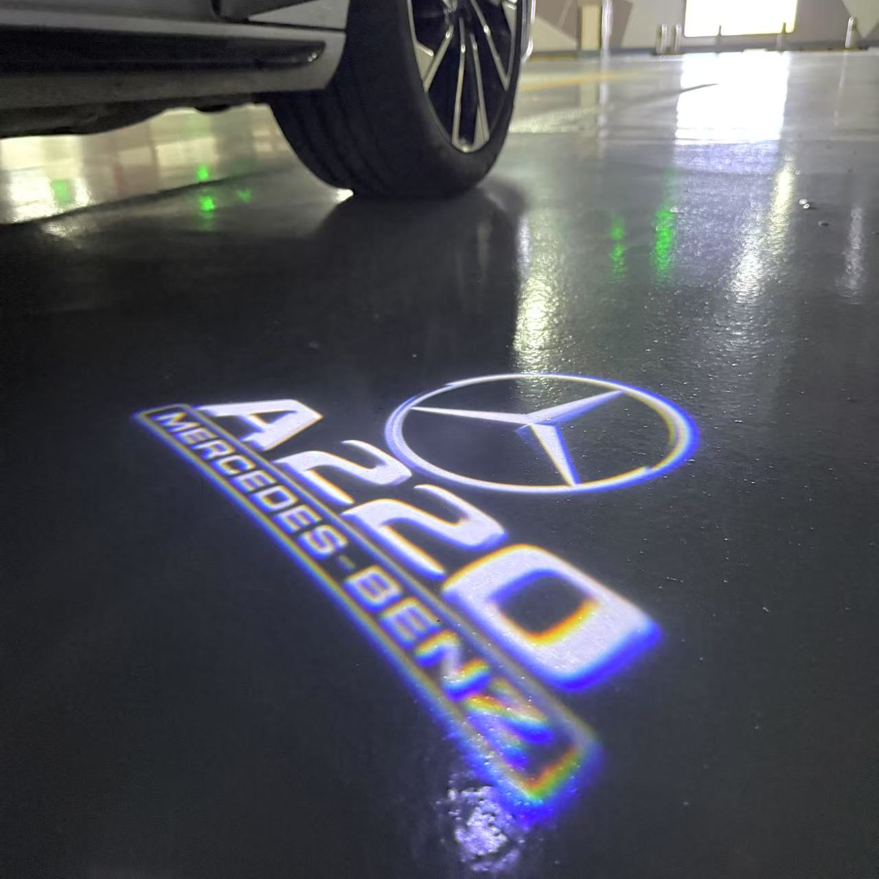 MERCEDES BENZ LOGO PROJECTOT LIGHTS Nr.03 (Menge 1 = 1 Sätze/2 Türleuchten)