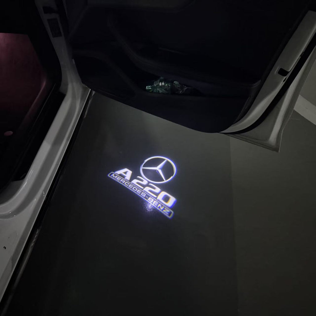 أضواء بروجكتور شعار MERCEDES BENZ رقم 03 (الكمية 1 = 1 مجموعة / 2 أضواء باب)
