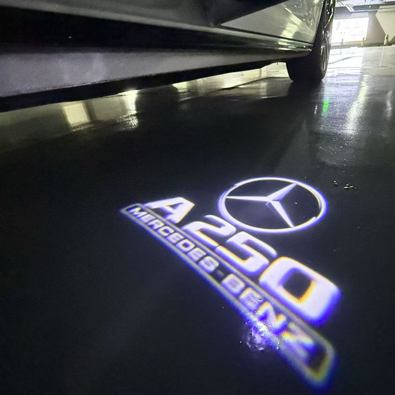 MERCEDES BENZ LOGO PROJECTOT LIGHTS Nr.03 (Menge 1 = 1 Sätze/2 Türleuchten)