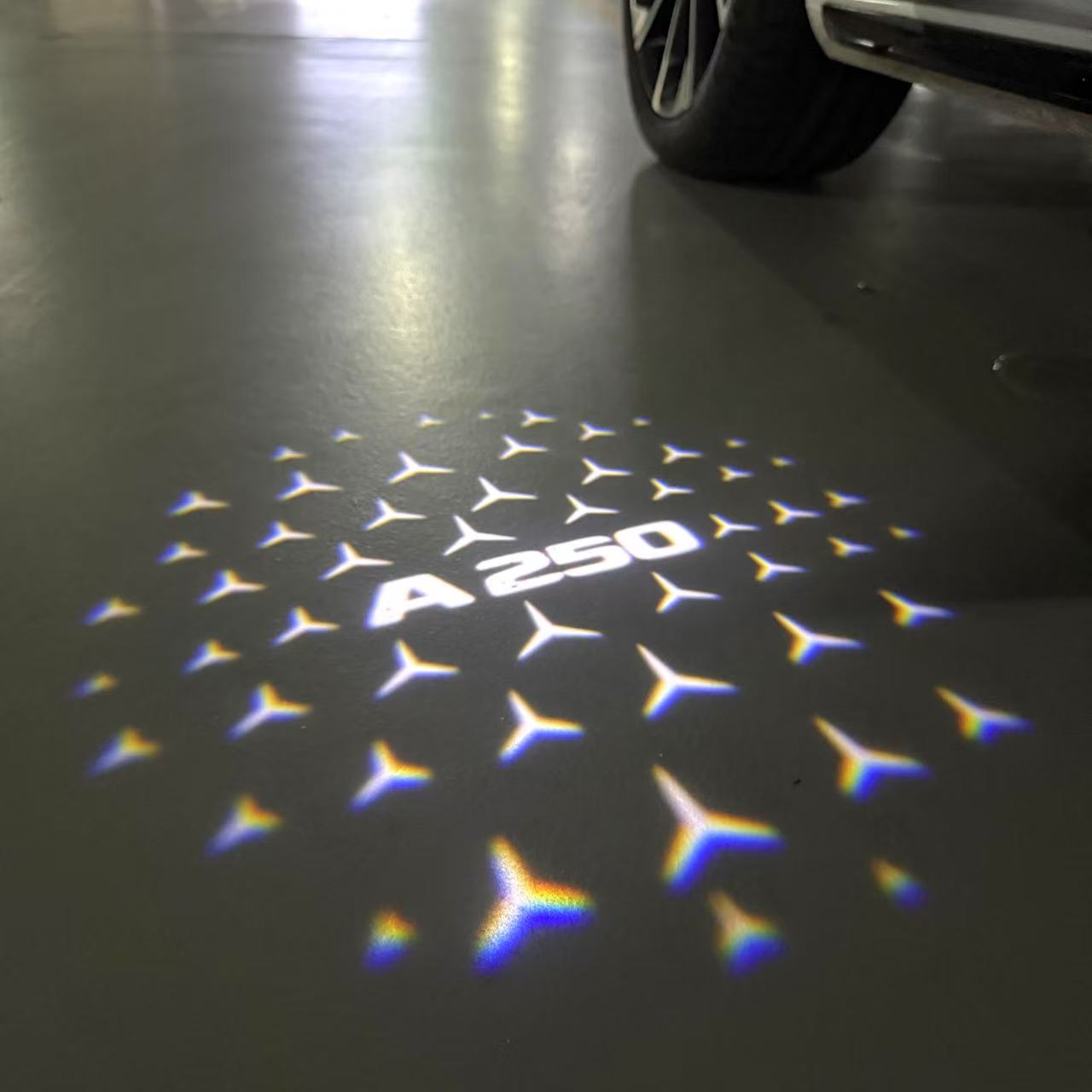 MERCEDES BENZ LOGO PROJECTOT LIGHTS Nr.03 (Menge 1 = 1 Sätze/2 Türleuchten)