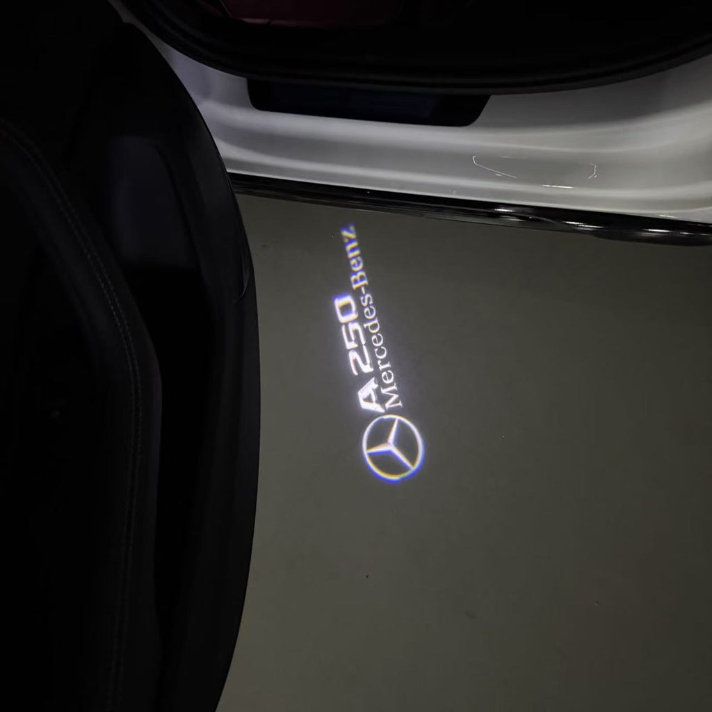 أضواء بروجكتور شعار MERCEDES BENZ رقم 03 (الكمية 1 = 1 مجموعة / 2 أضواء باب)
