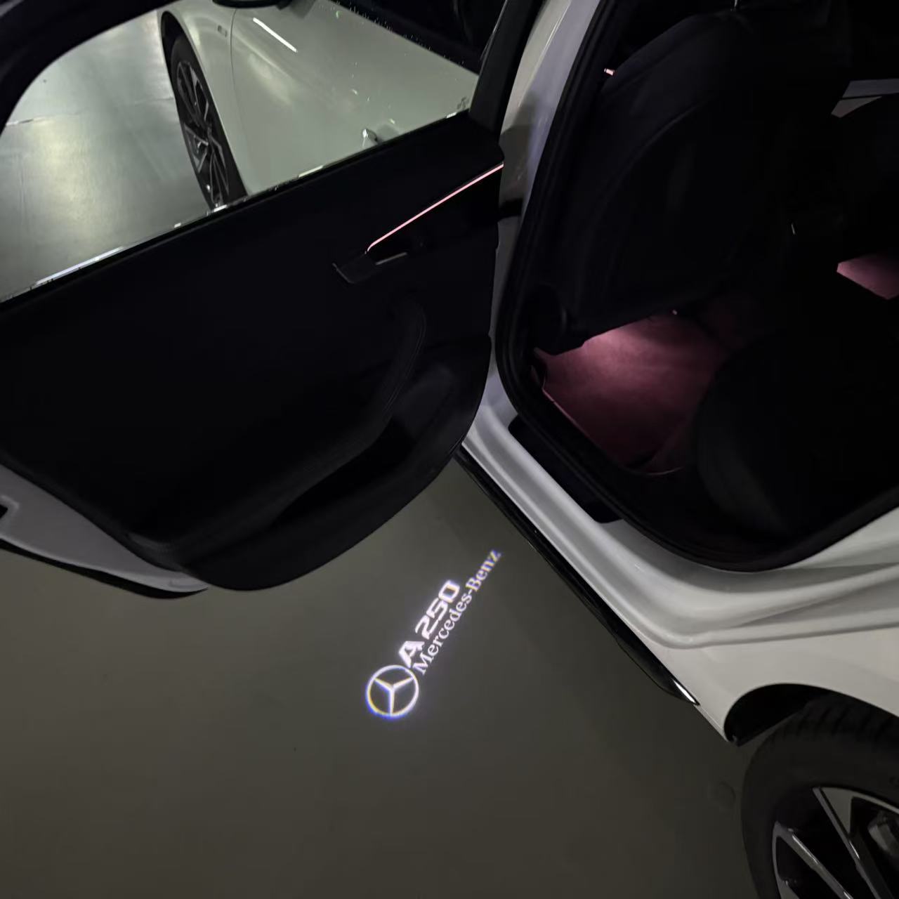 MERCEDES BENZ LOGO PROJECTOT LIGHTS Nr.03 (Menge 1 = 1 Sätze/2 Türleuchten)