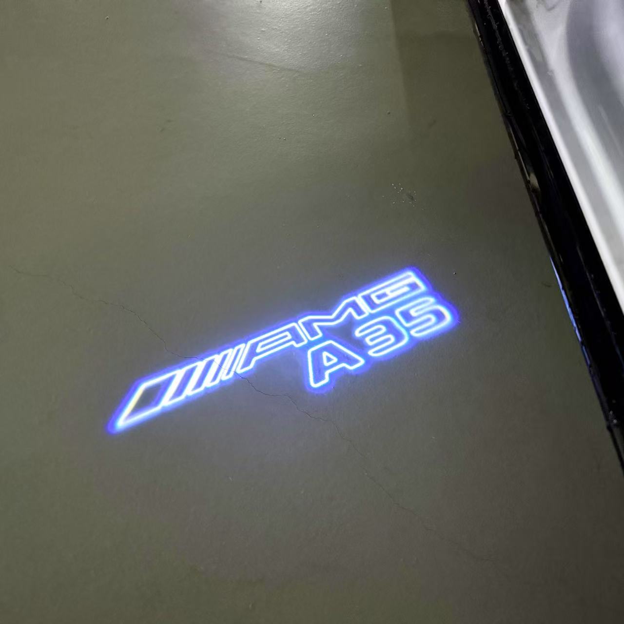 LUCI PROIETTORI LOGO MERCEDES BENZ Nr.03 (quantità 1 = 1 set / 2 luci porta)