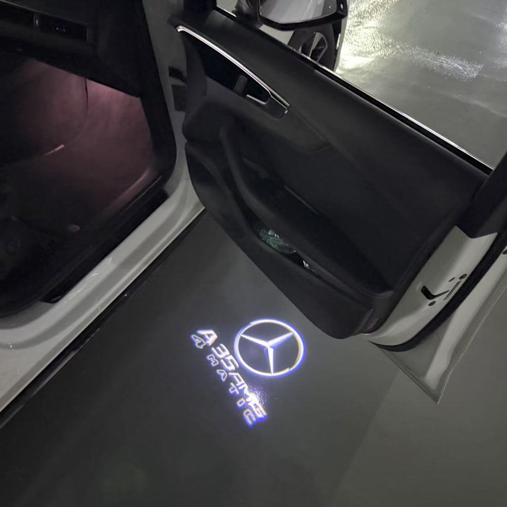 LUCI PROIETTORI LOGO MERCEDES BENZ Nr.03 (quantità 1 = 1 set / 2 luci porta)