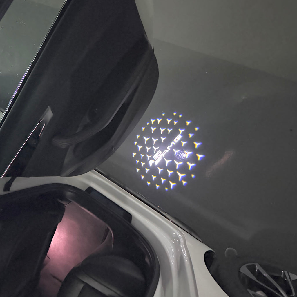 MERCEDES BENZ LOGO PROJECTOT LIGHTS Nr.03 (Menge 1 = 1 Sätze/2 Türleuchten)