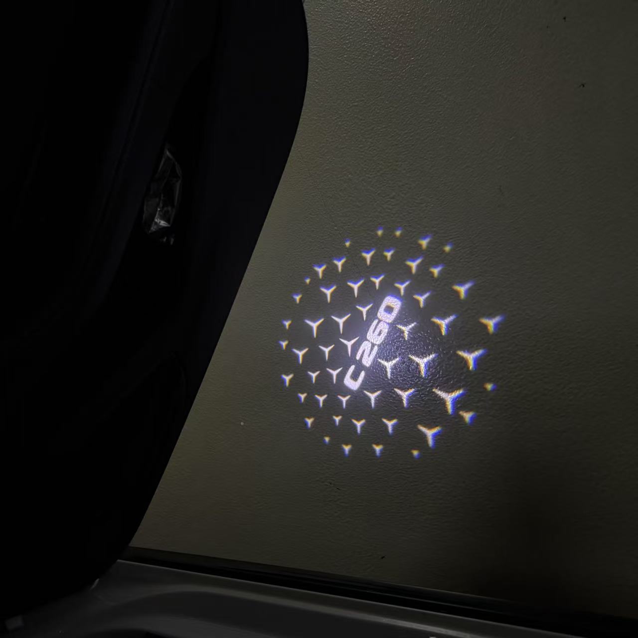 MERCEDES BENZ LOGO PROJECTOT LIGHTS Nr.03 (Menge 1 = 1 Sätze/2 Türleuchten)