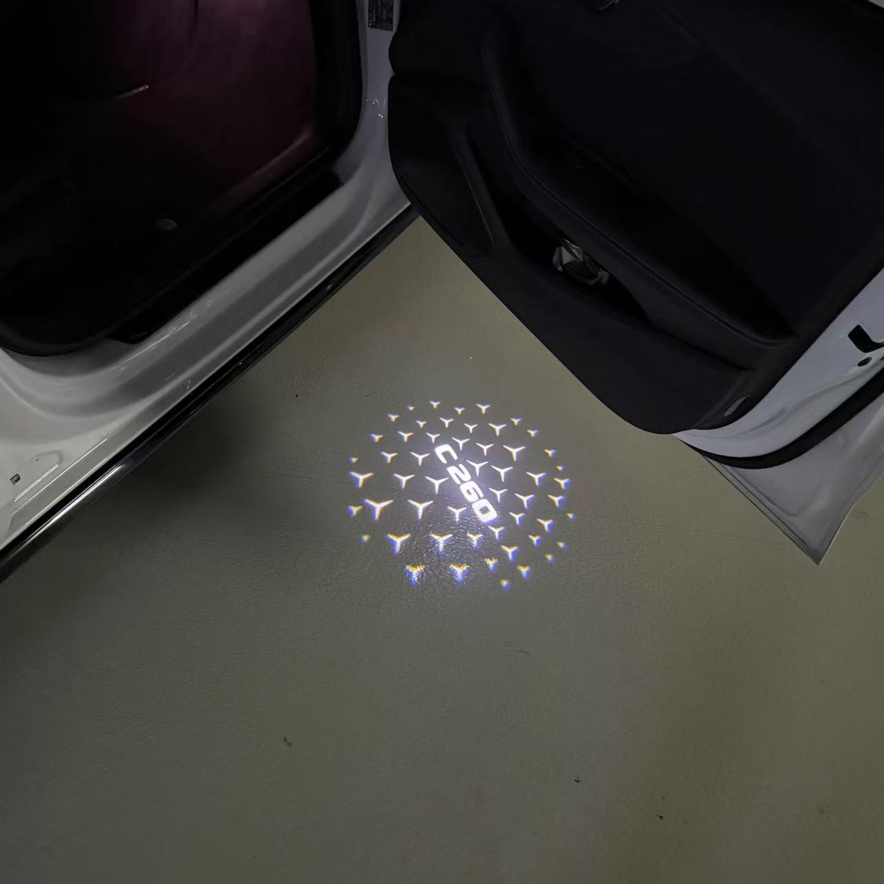 MERCEDES BENZ LOGO PROJECTOT LIGHTS Nr.03 (Menge 1 = 1 Sätze/2 Türleuchten)