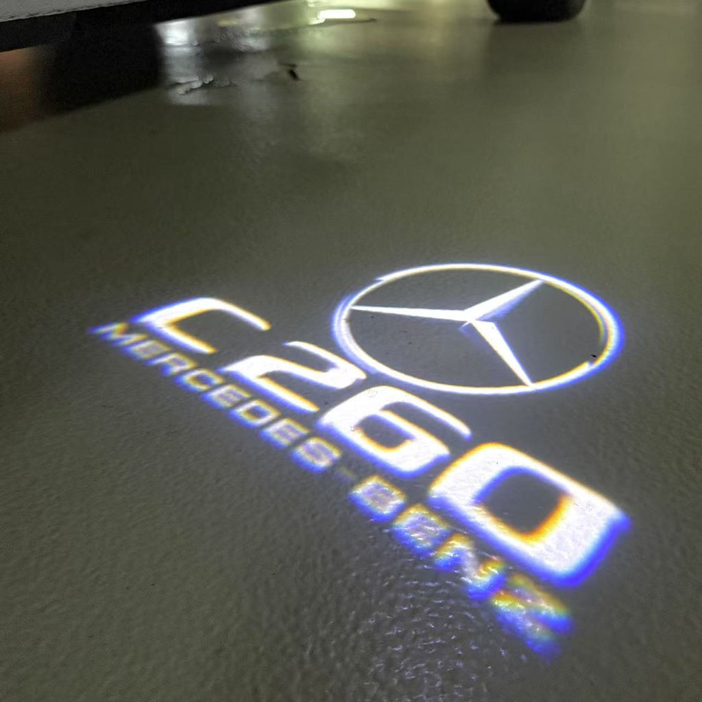 LUCI PROIETTORI LOGO MERCEDES BENZ Nr.03 (quantità 1 = 1 set / 2 luci porta)