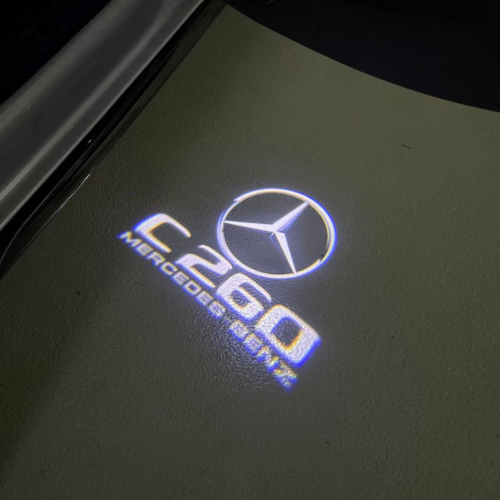 LUCI PROIETTORI LOGO MERCEDES BENZ Nr.03 (quantità 1 = 1 set / 2 luci porta)