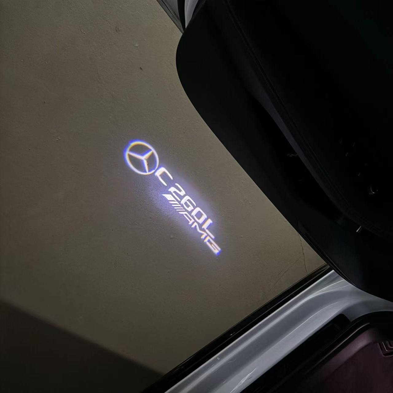 MERCEDES BENZ LOGO PROJECTOT LIGHTS Nr.03 (Menge 1 = 1 Sätze/2 Türleuchten)