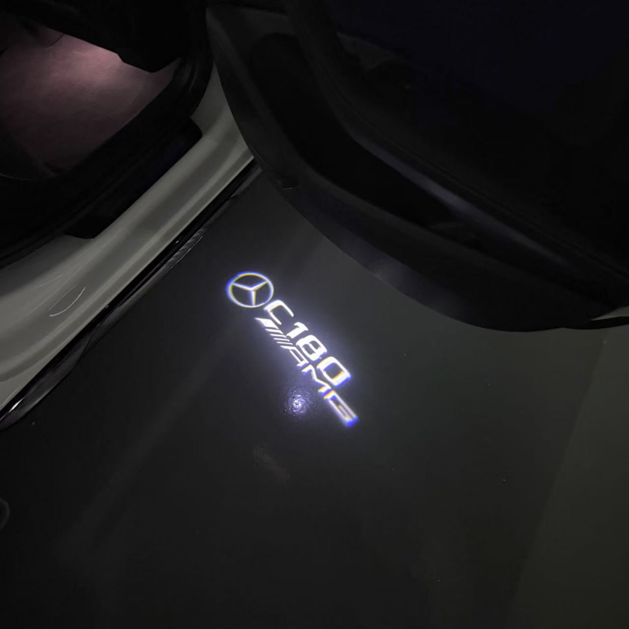MERCEDES BENZ LOGO PROJECTOT LIGHTS Nr.03 (Menge 1 = 1 Sätze/2 Türleuchten)