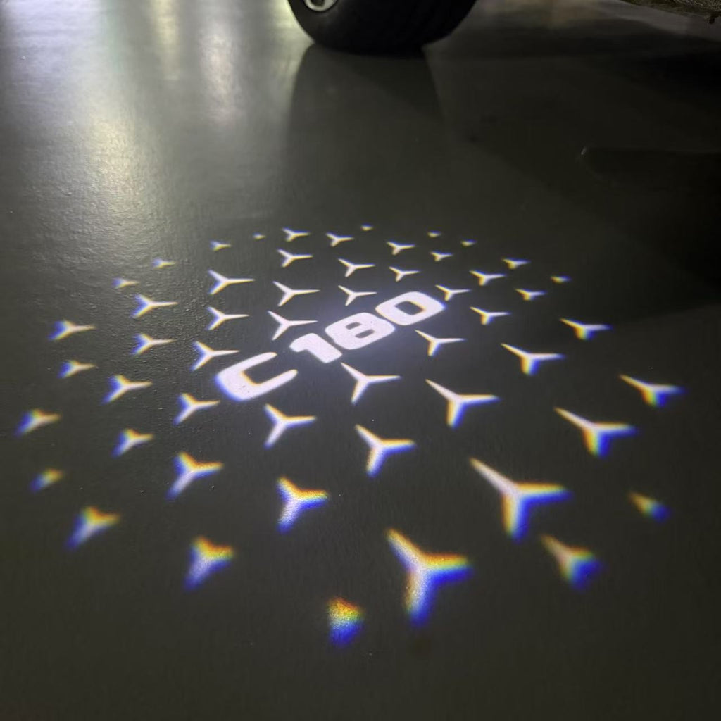 MERCEDES BENZ LOGO PROJECTOT LIGHTS Nr.03 (Menge 1 = 1 Sätze/2 Türleuchten)